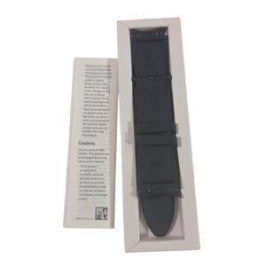 Samsung Hybrid Leather Band for Galaxy Watch4/Watch4 Classic - Black, M/L